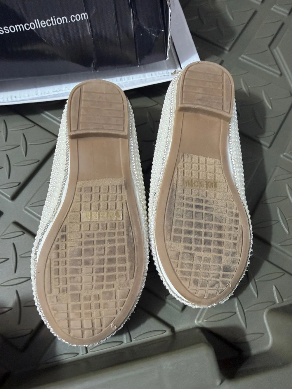Kids' Cream Pearl Ballet Flats